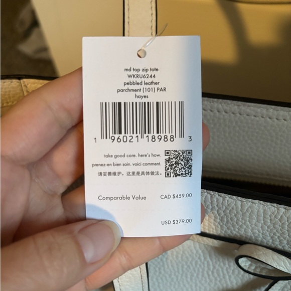 NWT Kate Spade Medium top zip leather tote and matching wallet, wristlet - Picture 6 of 15